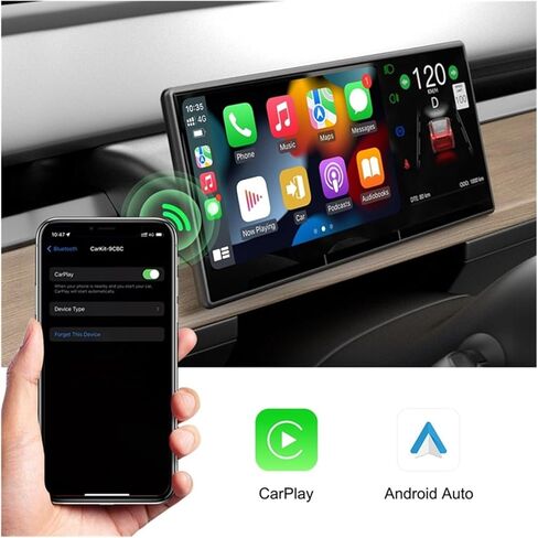 شاشة عرض علوية متوافقة مع طراز Tesla 3/Y، شاشة 9 بوصة HUD Carplay Android Auto ملحقات أدوات لوحة أجهزة القياس in Kuwait