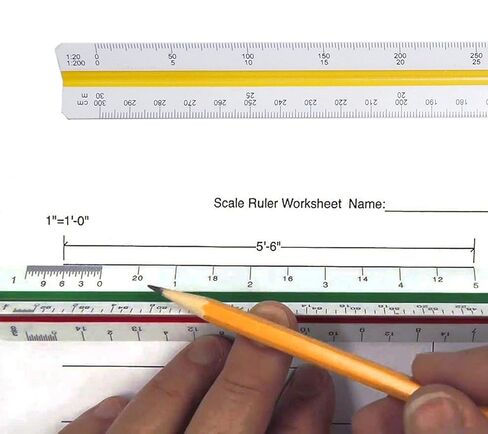 KRYTONE.Fx® 30cm Plastic Triangular Scale Ruler 3 Sides for Architecture Drafting Architect Engineers Technical Measuring Tools in Kuwait