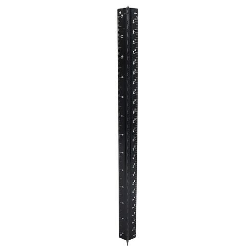 Black Architectural Scale Ruler, 12-Inch Laser Etched Aluminum Triangular Ruler with Imperial Measurements for Drafting, Design, and Architecture, Students and Professionals in Kuwait