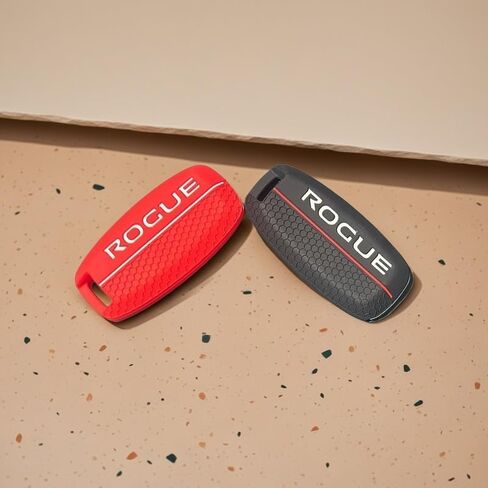 متوافق مع غطاء Rogue Key Fob مع سلسلة مفاتيح حافظة مفاتيح حماية من السيليكون الناعم لأزرار 2023 2024 2025 Nissan Rogue-5 (أسود) in Kuwait