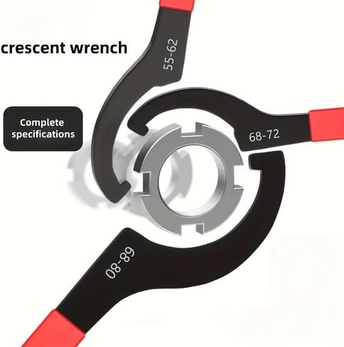 5Pcs Coilover Wrench Set C Spanner Tool for Shock Absorber Adjustment, Suspension Spring Compression Tool Kit, Hook Spanner Wrench with Non-Slip Handle in Kuwait