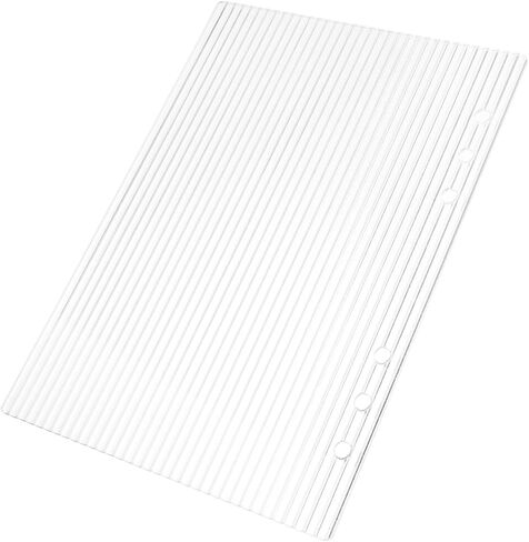 A5 Acrylic Binder Cover, 6 Hole Clear Binder Notebook Cover, Transparent Removable Diary Shell for Planner Budget Organizer Loose-Leaf Pages Journal Inserts Student Travel Office in Kuwait