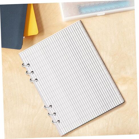 A5 Acrylic Binder Cover, 6 Hole Clear Binder Notebook Cover, Transparent Removable Diary Shell for Planner Budget Organizer Loose-Leaf Pages Journal Inserts Student Travel Office in Kuwait