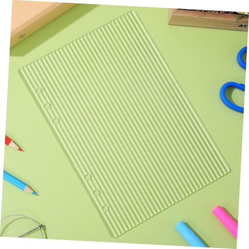 A5 Acrylic Binder Cover, 6 Hole Clear Binder Notebook Cover, Transparent Removable Diary Shell for Planner Budget Organizer Loose-Leaf Pages Journal Inserts Student Travel Office in Kuwait
