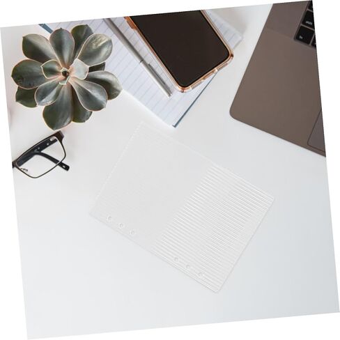 A5 Acrylic Binder Cover, 6 Hole Clear Binder Notebook Cover, Transparent Removable Diary Shell for Planner Budget Organizer Loose-Leaf Pages Journal Inserts Student Travel Office in Kuwait