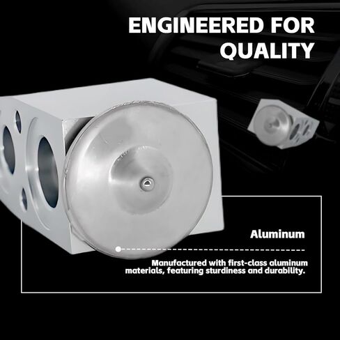 A/C Expansion Valve Compatible with 2013 2014 2015 Chevy Malibu, 2011-2016 Cruze Limited, 2010-2016 Buick LaCrosse Regal Verano Allure, Cadillac SRX, Saab 9-4X, Replaces 3411488, 39368, EX10385C in Kuwait