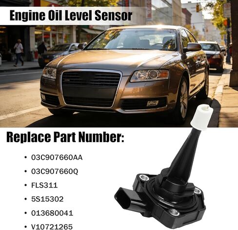 مستشعر زيت المحرك متوافق مع Audi A4 A5 A6 A7 A8 Q5 Q7 Quattro، Volkswagen Jetta، Touareg، يستبدل OE 03C907660AA، 03C907660Q، FLS311، 5S15302، 013680041، V10721265 in Kuwait