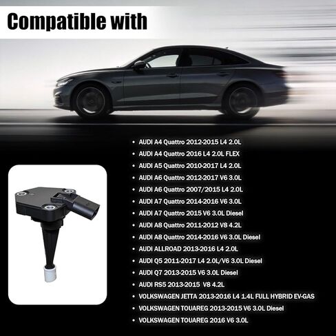 مستشعر زيت المحرك متوافق مع Audi A4 A5 A6 A7 A8 Q5 Q7 Quattro، Volkswagen Jetta، Touareg، يستبدل OE 03C907660AA، 03C907660Q، FLS311، 5S15302، 013680041، V10721265 in Kuwait