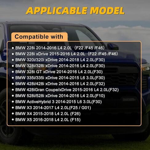 12617598860 مستشعر مستوى زيت المحرك متوافق مع BMW 228i 320i 328i 335i 428i 528i xDrive GT xDrive 2014-2016 L4 2.0L، لـ X3 2014-2017، X4/X5 2016-2018، استبدل 12617638341 FLS324 12617636294 in Kuwait
