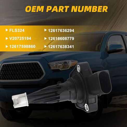 12617598860 مستشعر مستوى زيت المحرك متوافق مع BMW 228i 320i 328i 335i 428i 528i xDrive GT xDrive 2014-2016 L4 2.0L، لـ X3 2014-2017، X4/X5 2016-2018، استبدل 12617638341 FLS324 12617636294 in Kuwait