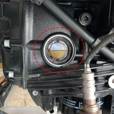 زجاج رؤية زيت نافذة مستوى زيت محركات الدراجات النارية لسيارات BMW S1000R/XR/RR,R1200 GS ADV,M1000R XR,R nineT,K1200LT,R850,HP4,R12 منفذ مراقبة مرآة الزيت in Kuwait