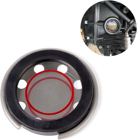 زجاج رؤية زيت نافذة مستوى زيت محركات الدراجات النارية لسيارات BMW S1000R/XR/RR,R1200 GS ADV,M1000R XR,R nineT,K1200LT,R850,HP4,R12 منفذ مراقبة مرآة الزيت in Kuwait