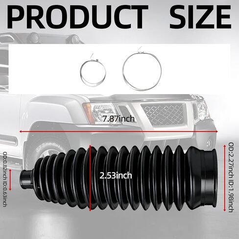 Steering Rack and Pinion Tie Rod Boots Replacement for Honda Pilot Toyota Avalon Camry Corolla Highlander Matrix Sienna 2Pcs in Saudi Arabia