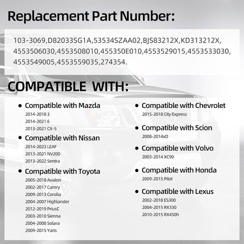 Steering Rack and Pinion Tie Rod Boots Replacement for Honda Pilot Toyota Avalon Camry Corolla Highlander Matrix Sienna 2Pcs in Saudi Arabia