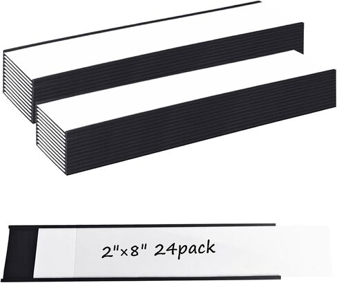 24 حزمة 1 "× 3" C حامل التسمية المغناطيسي قناة للأرفف المعدنية صندوق الأدوات أدراج تسميات خزانة الملفات المغناطيسية in Kuwait
