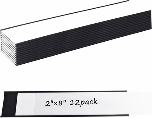 24 حزمة 1 "× 3" C حامل التسمية المغناطيسي قناة للأرفف المعدنية صندوق الأدوات أدراج تسميات خزانة الملفات المغناطيسية in Kuwait