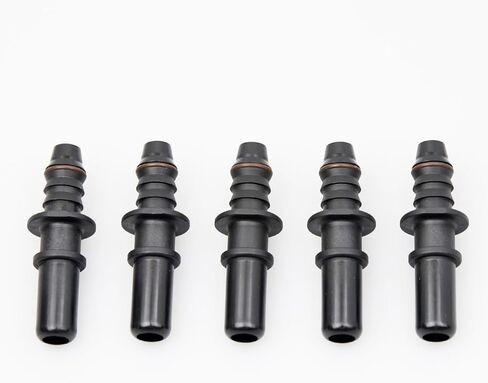 Fuel Line Hose Quick Release Connector Male 1/2 Tube to 1/2" Male Barb, 12.61mm-ID10, Plastic 5 pcs in Kuwait