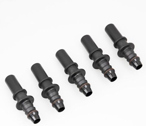Fuel Line Hose Quick Release Connector Male 1/2 Tube to 1/2" Male Barb, 12.61mm-ID10, Plastic 5 pcs in Kuwait