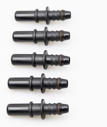 Fuel Line Hose Quick Release Connector Male 1/2 Tube to 1/2" Male Barb, 12.61mm-ID10, Plastic 5 pcs in Kuwait