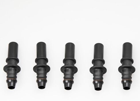 Fuel Line Hose Quick Release Connector Male 1/2 Tube to 1/2" Male Barb, 12.61mm-ID10, Plastic 5 pcs in Kuwait