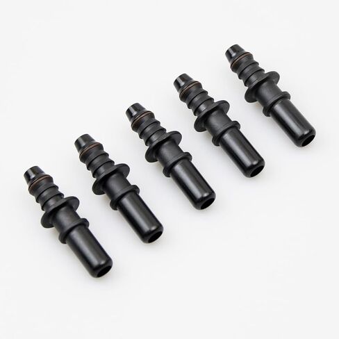 Fuel Line Hose Quick Release Connector Male 1/2 Tube to 1/2" Male Barb, 12.61mm-ID10, Plastic 5 pcs in Kuwait