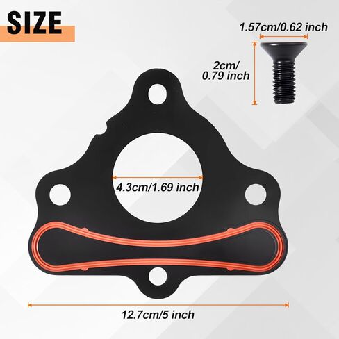 Camshaft Retainer Plate Gasket Bolt Kit with Bolt and Seal Compatible with LSX LS1 LT1 L83 L86 L87 L84 LT4 LQ4 LQ9 LS2 LS3 4.8L 5.3L 5.7L 6.0L 6.2L Vortec Corvette Cam in Kuwait