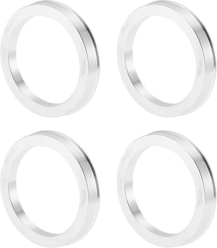 Car Wheel Hub Centric Rings OD 70.6mm to ID 63.4mm Wheels Center Shaft Shock Absorbing Hubrings Aluminium Alloy Silver Tone Durable in Kuwait