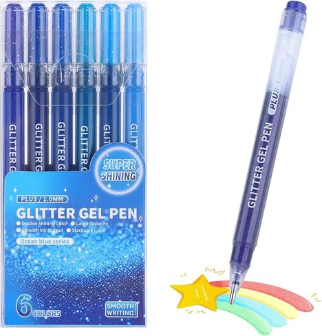 KEMYR Glitter Effect Gel Pens, 72 Colors Sparkle Colored Gel Markers for Adult Coloring Books, Metallic Glitter Pens for Drawing, Scrapbooking, Writing, Doodling in Saudi Arabia