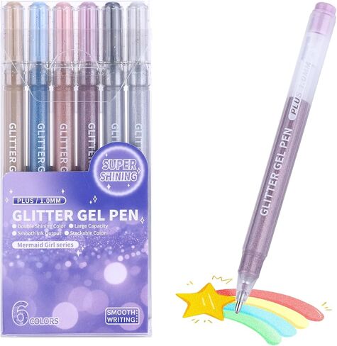 KEMYR Glitter Effect Gel Pens, 72 Colors Sparkle Colored Gel Markers for Adult Coloring Books, Metallic Glitter Pens for Drawing, Scrapbooking, Writing, Doodling in Saudi Arabia