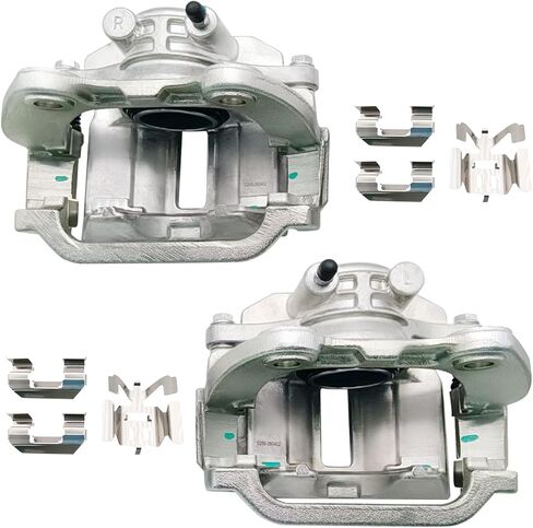 2 Pcs Front Brake Caliper w/Bracket Fit for 2008-2020 Cadillac Escalade, 2008-2020 Chevy GMC Avalanche Silverado 1500 Express Suburban Tahoe Sierra Yukon, Replace for 18B4918A 18B4919A in Saudi Arabia