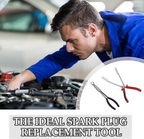 2PCS Sleeve & Round Spark Plug Tools Kit,Multi-functional Spark Plug Boot Removal Tool Set for Removing and Installing the Sparkplugs,Heavy Duty Sparks Plugs Wire Removal Tool in Kuwait