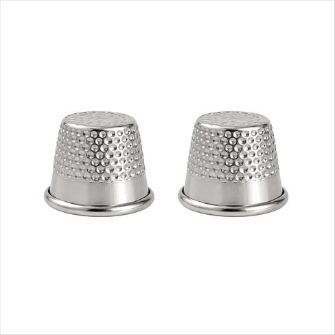 Metal Thimble for Sewing and Embroidery - Pack of 2 - Safety Protector Fingertip Metal Thimble - Quilting Thimbles in Kuwait