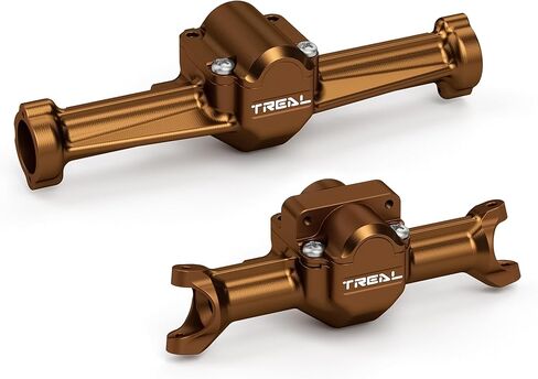 Treal SCX30 Front and Rear Axle Housings Set CNC Machined 7075 Aluminum Upgrades(Silver) in Kuwait