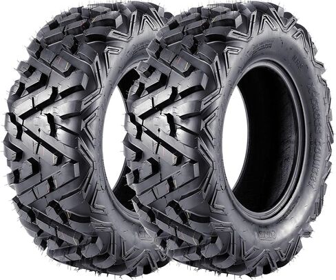 GarveeTech AT25x8-12 Tires 25x8x12 ATV UTV for All Trail Tire, 25 8 12 Mud Sand Off-Road Tire, Set of 2 205/80-12 Off-Road Tires 6PR Tubeless in Kuwait