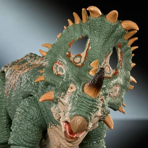 Mattel Jurassic World Hammond Collection Sinoceratops Deluxe Articulated Action Figure Large Size, Posable Tail in Kuwait