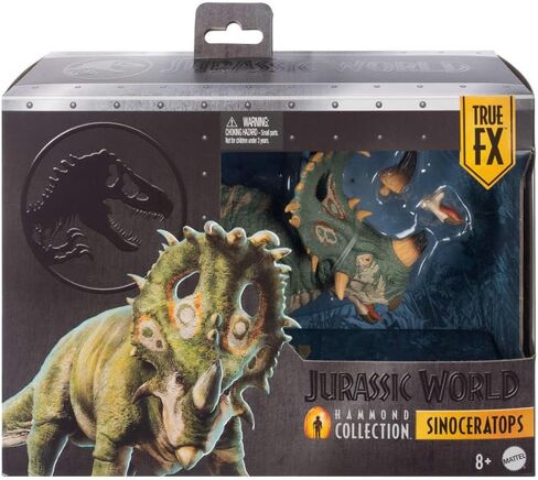 Mattel Jurassic World Hammond Collection Sinoceratops Deluxe Articulated Action Figure Large Size, Posable Tail in Kuwait