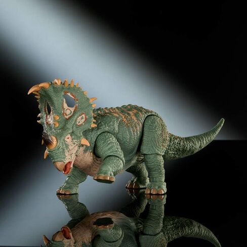 Mattel Jurassic World Hammond Collection Sinoceratops Deluxe Articulated Action Figure Large Size, Posable Tail in Kuwait