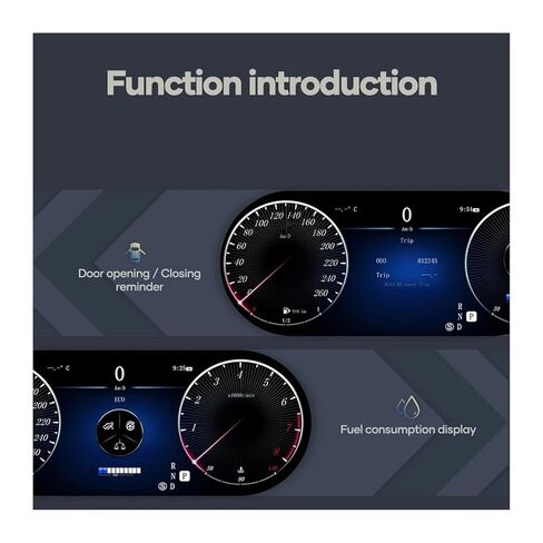 مجموعة لوحة القيادة الرقمية LCD 12.3 متوافقة مع Benz W212-NTG4.5 2014-2015 سنة قمرة القيادة لوحة العدادات التلقائية in Kuwait