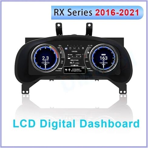 أداة عنقودية رقمية متوافقة مع لكزس RX RX300 RX330 RX350 RX400 RX450h 2016-2021 لوحة قيادة السيارة LCD لوحة قمرة القيادة الافتراضية Linux in Kuwait