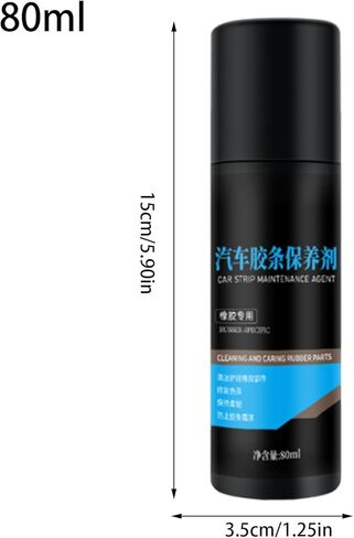 Rubber Seal Conditioner - UV Protection Shine Agent,Car Seal Crystal Refurbishing Agent,for Ceramic Interior Exterior Bumpers Dashboards Window Doors Car SUV Trucks Motorcycles in Kuwait