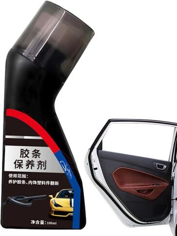 Car Rubber Trim Restorer | 100ml All Purpose Quick Auto Cleaning Supplies - Car Seat Cleaner,for Vehicle Truck Convertible Garage Home Underseat Ceiling Board Maintenance Care Polishing Washing in Kuwait