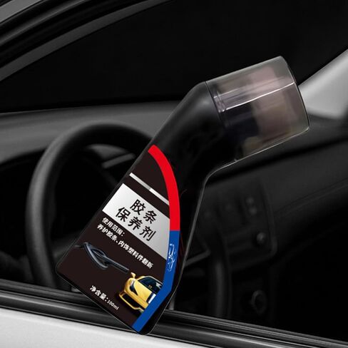 Car Rubber Trim Restorer | 100ml All Purpose Quick Auto Cleaning Supplies - Car Seat Cleaner,for Vehicle Truck Convertible Garage Home Underseat Ceiling Board Maintenance Care Polishing Washing in Kuwait