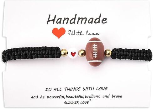 ShiQiao Spl Volleyball Tennis Football Bracelet Gifts for Men Women Boys Girls Basketball Rugby Soccer Baseball Bracelets Christmas Gift in Saudi Arabia