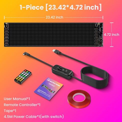 أضواء علامة عين الشيطان 23.42 × 4.72 بوصة، مصابيح LED مرنة من السيليكون للزجاج الأمامي، التحكم في التطبيقات الديناميكية القابلة للبرمجة بنفسك، شاشة مرنة للرسوم المتحركة بنمط النص المخصص، تعمل بمنفذ USB in Kuwait