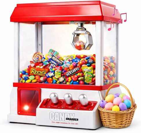 Japard Claw Machine for Kids, Mini Candy Vending Machine, Arcade Game with Adjustable Sound, Candy Grabber Prize Dispenser, Gifts for Girls Boys Party Special Event (Claw Machine) in Saudi Arabia