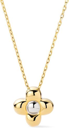 Ana Luisa | Mother of Pearl Inlay Flower Pendant - Saya | 14K Gold Plated Pendant Necklace | Hypoallergenic, Water-Resistant & Tarnish-Free Necklace | 14K Gold Necklace | Unique Flower Design in Saudi Arabia