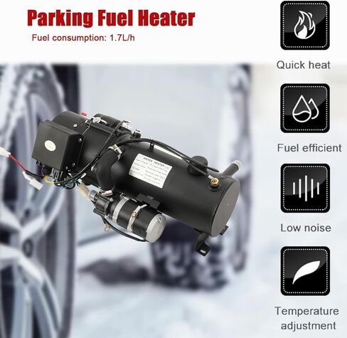 Hydronic Coolant Heater, Liquid Fuel Heater,24V 16KW Diesel Water Heater for Boat/Caravan/Motorhome,Fuel Consumption: 1.7L/h in Kuwait