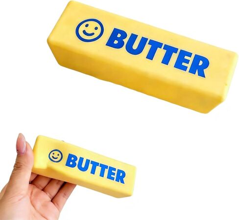 Butter Squishy,Butter Squishy Toy,Taba Squishy, Fidgets Squishy Toy, Squeeze Toy, Slow Rising/Rebound, Squishy Fidget Toy for Anxiety Relief, Party Favor Gift (Butter stick-1pcs). in Kuwait
