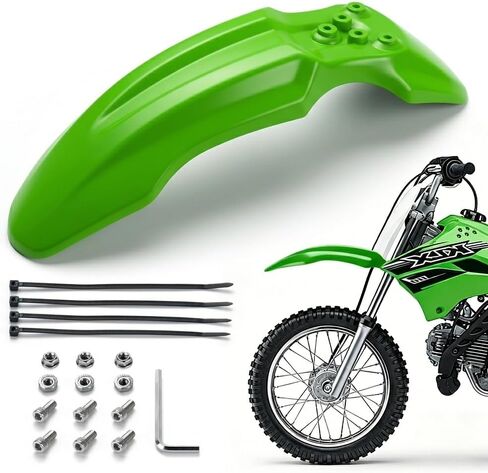 حاجز أمامي للدراجة الترابية لـ Yozma IN10 Tuttio Soleil 01 MX350/500/650 SX500 KX110 XR70 Ridstar Q20 CRF50 Style مع مسامير تثبيت Ebike Dirt Pit Bike عجلة واقي الطين (أسود) in Kuwait