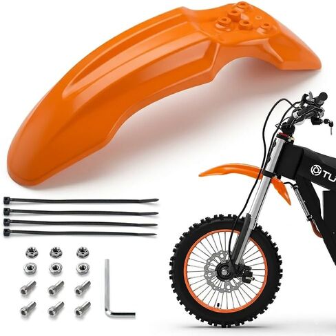 حاجز أمامي للدراجة الترابية لـ Yozma IN10 Tuttio Soleil 01 MX350/500/650 SX500 KX110 XR70 Ridstar Q20 CRF50 Style مع مسامير تثبيت Ebike Dirt Pit Bike عجلة واقي الطين (أسود) in Kuwait